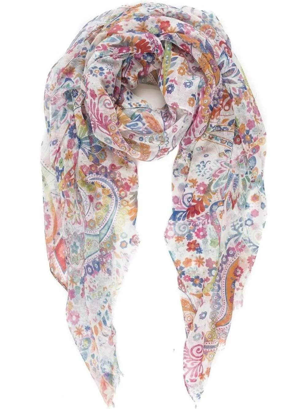 Lightweight Paisley Scarf for Women | Fashionable Summer & Fall Shawl Wrap